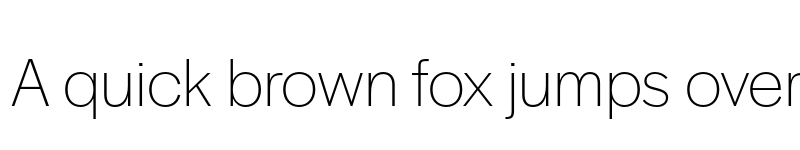 Preview of Halyard Display ExtraLight font