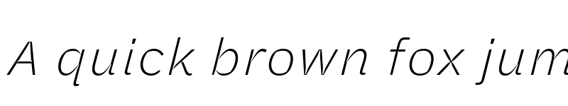 Preview of Halyard Micro ExtraLight Italic font