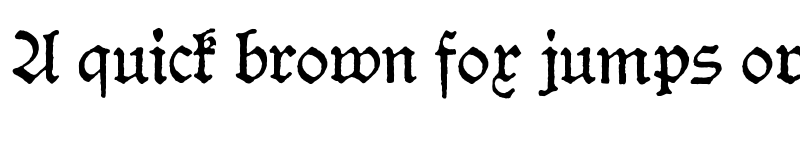 Preview of Hamburger Schwabacher Druckrauh Regular font