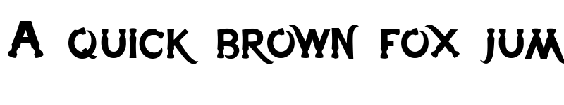 Preview of Hammerhead Regular font