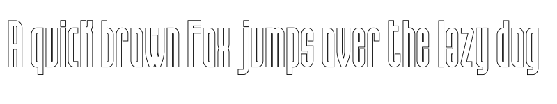 Preview of Hanca Outline font