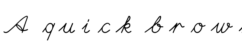 Preview of Hand Center Regular font