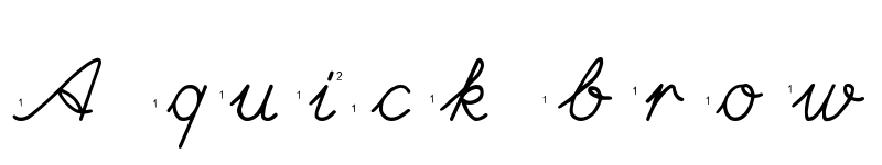 Preview of Hand Escort Regular font