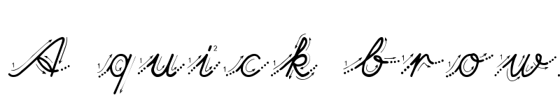 Preview of Hand Garden Regular font