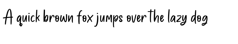 Preview of Hand Marker Regular font