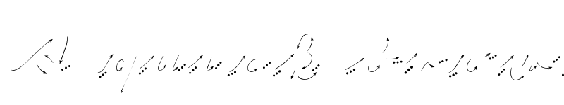 Preview of Hand Road Regular font