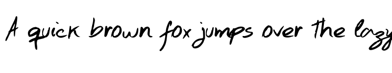 Preview of Hand Test Regular font