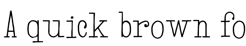 Preview of Hand TypeWriter Regular font