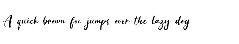 Preview of Handayani Regular font