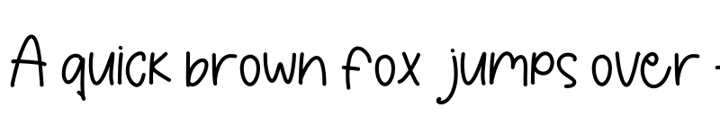 Preview of Handmade Notes Regular font