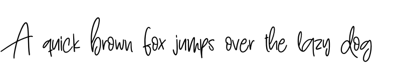 Preview of Handmade School Regular font