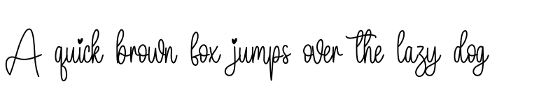 Preview of Handmade Sparkling Regular font