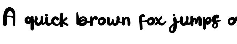 Preview of Handwriting Regular font