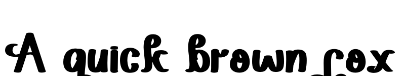 Preview of Hanetty Regular font