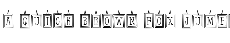 Preview of Hanging Frames Regular font