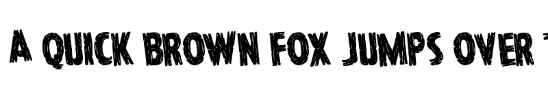 Preview of Hanging Tree Staggered Rotated Regular font