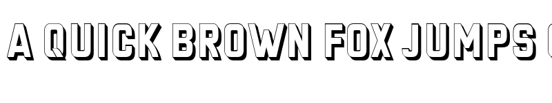 Preview of Hangout 3D Regular font