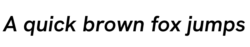 Preview of Hanken Grotesk SemiBold Italic font