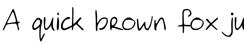 Preview of Hanoded Hand Regular font