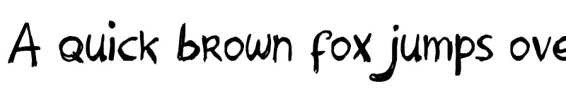 Preview of Hanoded Heavy font