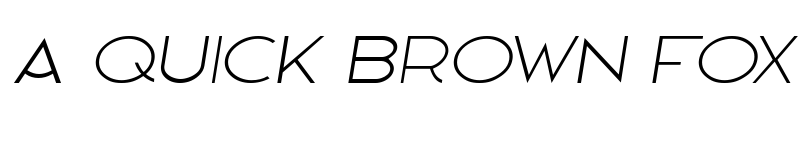 Preview of Hanover Thin Italic font