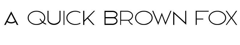 Preview of Hanover Thin font