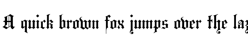 Preview of HansaGotisch Regular font