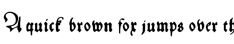 Preview of HansFraktur Regular font