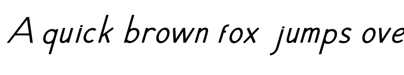 Preview of Hansville Italic font