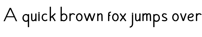 Preview of Hansville Regular font