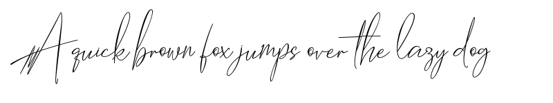 Preview of Hantoria Signature NoLigature font