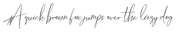 Preview of Hantoria Signature Regular font