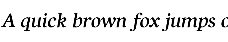 Preview of Harfang Book Italic font