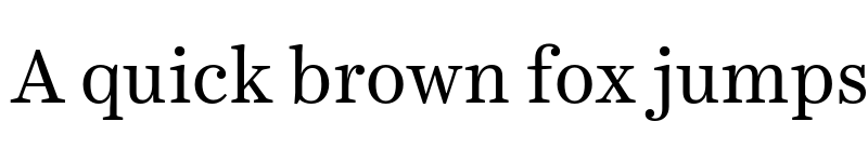 Preview of Harriet Text Regular font