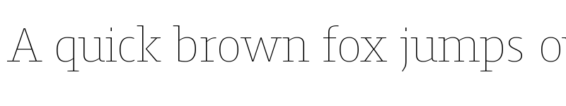 Preview of Harrison Serif Pro Thin font