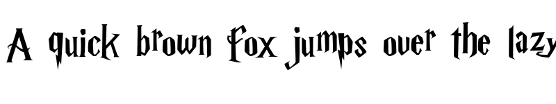 Preview of Harry P Regular font