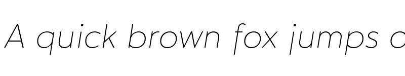 Preview of Hartwell Alt Thin Italic font