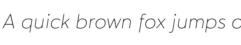 Preview of Hartwell Thin Italic font