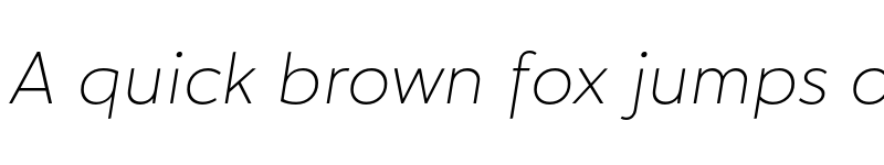 Preview of Hartwell Ultralight Italic font