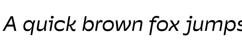 Preview of Hatch Sans Italic font