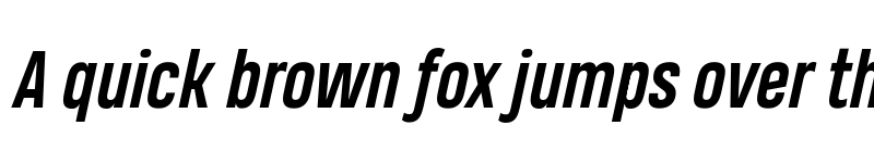 Preview of Heading Pro Trial Bold Italic font