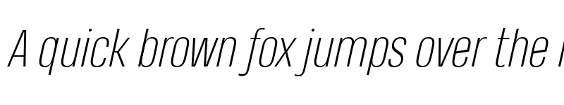 Preview of Heading Pro Trial ExtraLight Italic font