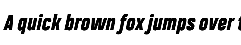 Preview of Heading Pro Trial Heavy Italic font