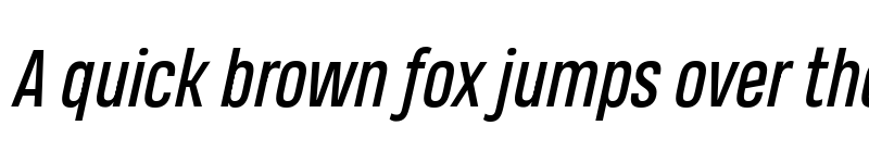 Preview of Heading Pro Trial Italic font