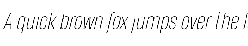 Preview of Heading Pro Trial Thin Italic font
