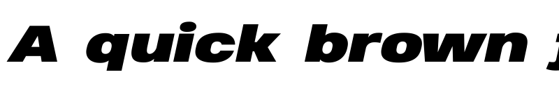 Preview of Heading Pro Wide Trial Black Italic font