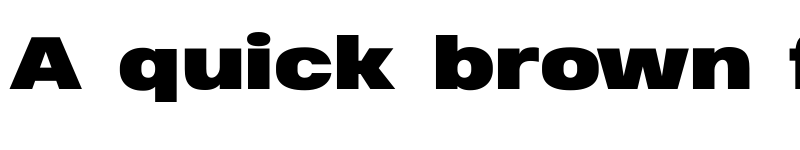 Preview of Heading Pro Wide Trial Black font