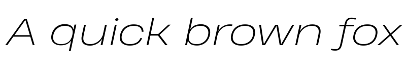 Preview of Heading Pro Wide Trial ExtraLight Italic font