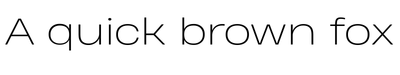 Preview of Heading Pro Wide Trial ExtraLight font