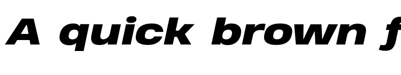 Preview of Heading Pro Wide Trial Heavy Italic font